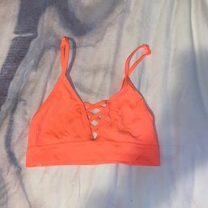 PINK bralette neon orange 🦶
